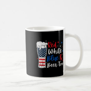 Caneca De Café Azul Branco Vermelho E Cerveja Muito Engraçado 4 D