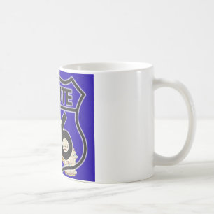 Caneca De Café Azul Califórnia da rota 66