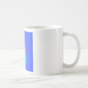 Caneca De Café Azul-Cartoon Seacavalo