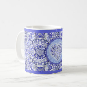 Caneca De Café Azul cerâmico de Grécia