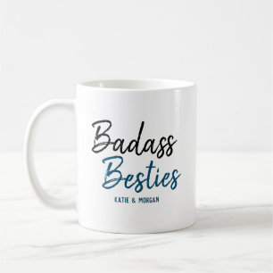 Caneca De Café Azul com Besties