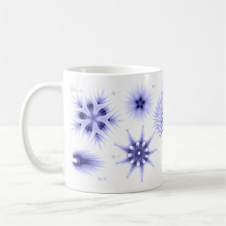 Caneca de café azul da diatomácea
