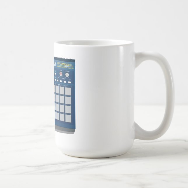 Caneca De Café Azul da máquina de ritmos de Akai MPC 2000xl (Direita)