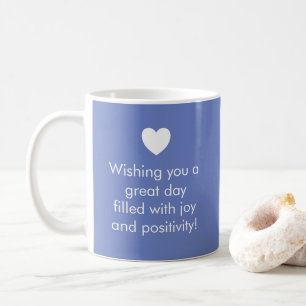 Caneca De Café Azul de Joia de Cor de Tendência - Nome / Mug de P