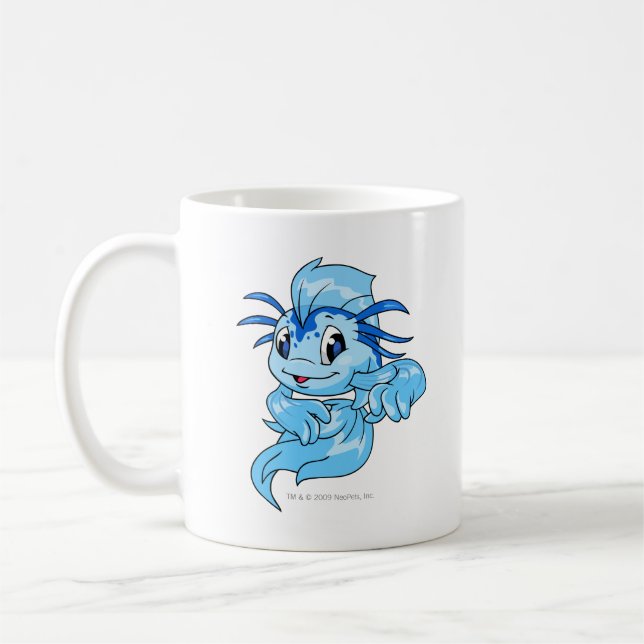 Caneca De Café Azul de Koi (Esquerda)