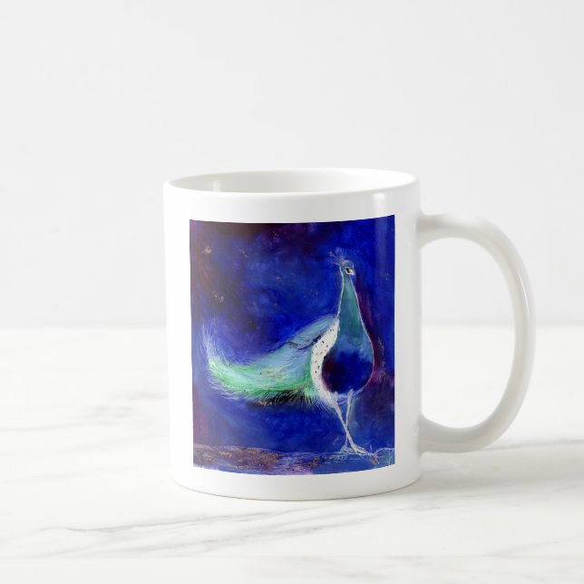 Caneca De Café Azul de pavão 2013 (Direita)