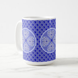 Caneca De Café Azul de rendas cerâmicas de Grécia