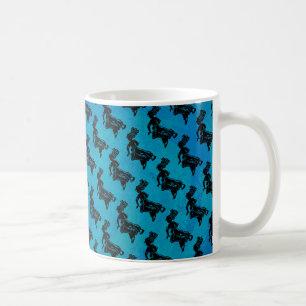 Caneca De Café Azul de Tambor de Noite de New York Boogie
