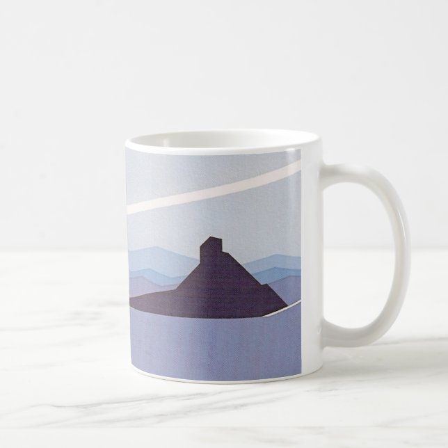 Caneca De Café Azul do deserto (Direita)