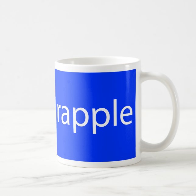 Caneca De Café azul do iGrapple (Direita)