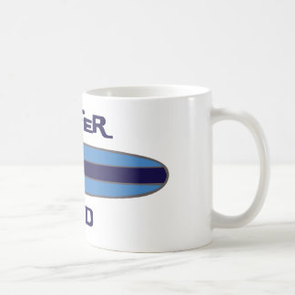 Caneca De Café Azul do pai do surfista