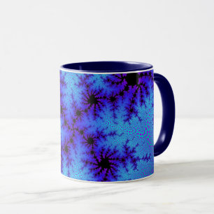 Caneca de café azul do salpico do Cornflower feit