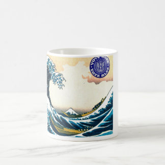 Caneca De Café Azul do voto - siga a onda azul