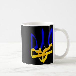 Caneca De Café Azul E Amarelo Brasão De Armas Da Ucrânia Gerfalco