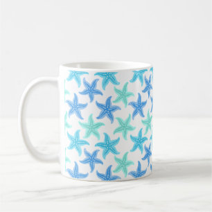 Caneca De Café Azul e Turquesa