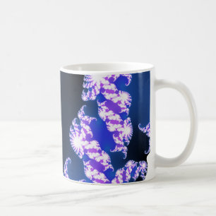 Caneca De Café Azul Fractal