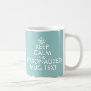 Caneca De Café Azul lacrimogêneo ManterCanutos Calmos Modelo pe