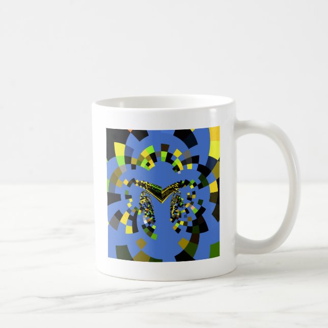 Caneca De Café Azul M (Direita)