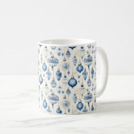 Caneca De Café Azul majestoso: Ornamentos Adorem Árvore