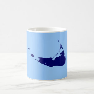 Caneca De Café Azul/marinho Nantucket