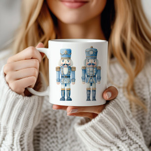 Caneca De Café Azul-Nozes Natal