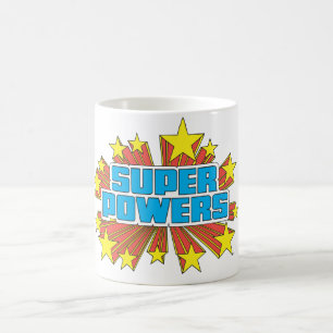 Caneca De Café Azul para logotipo Super Powers™