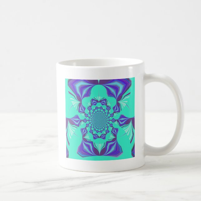 Caneca De Café Azul precioso (Direita)