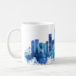 Caneca De Café Azul Skyline, África do Sul, Joanesburgo