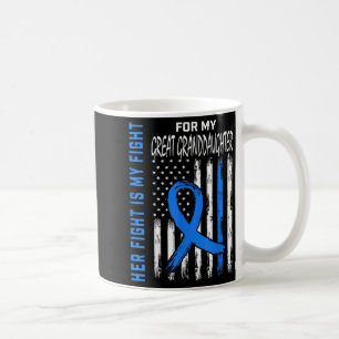 Caneca De Café Azul Sua Luta Contra Diabetes Sensibilização Camis