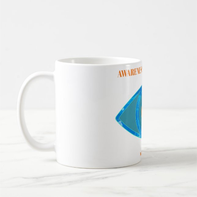 Caneca De Café Azul - transparente (Esquerda)