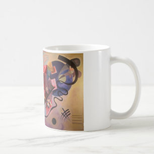 Caneca De Café Azul vermelho-amarelo