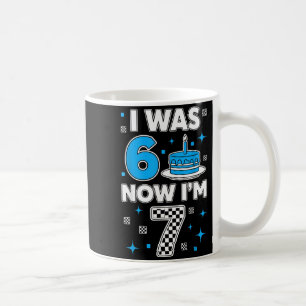 Caneca De Café Azul Xadrez Eu Tinha 6 Estou Com 7 Engraçado 67 An