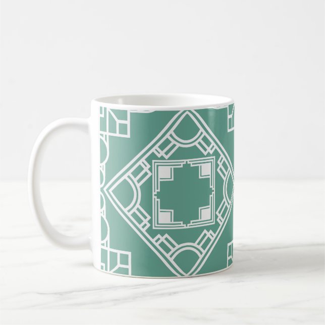 Caneca De Café Azulejo Art Deco (Esquerda)