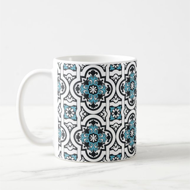 Caneca De Café Azulejo azul português (Esquerda)