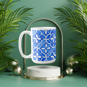 Caneca De Café Azulejo Azul Tuscan Estilo Café Mug