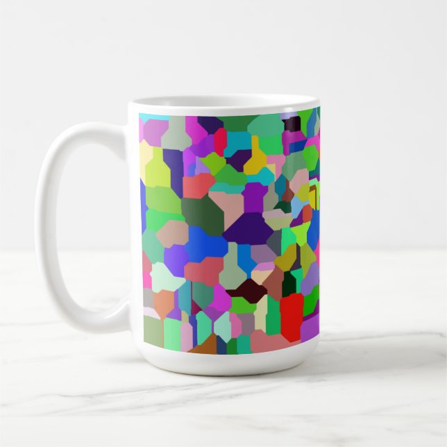 Caneca De Café Azulejo de bloco 15oz Mug (Esquerda)