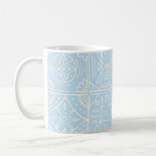 Caneca De Café Azulejo delicado no estilo Amalfi sem emenda