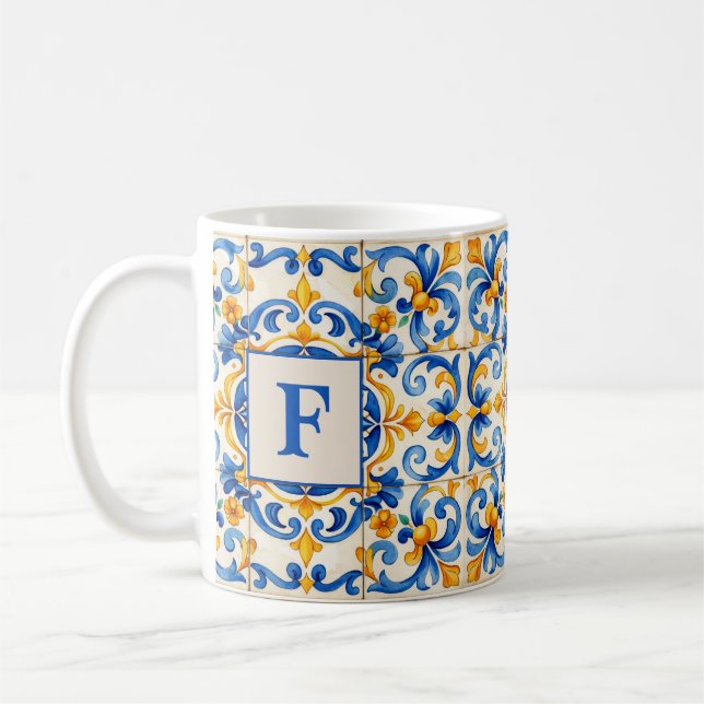 Caneca De Café Azulejo Energia Inicial (Esquerda)