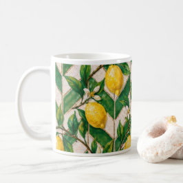 Caneca De Café Azulejo Marroquino de Limão