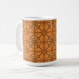 Caneca De Café Azulejo Ornamental de Treliça Quente