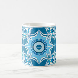 Caneca De Café 💙🤍Azulejos azuis e brancos do Porto,