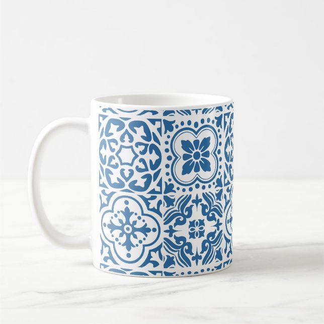Caneca De Café Azulejos azuis portugueses 2 (Esquerda)