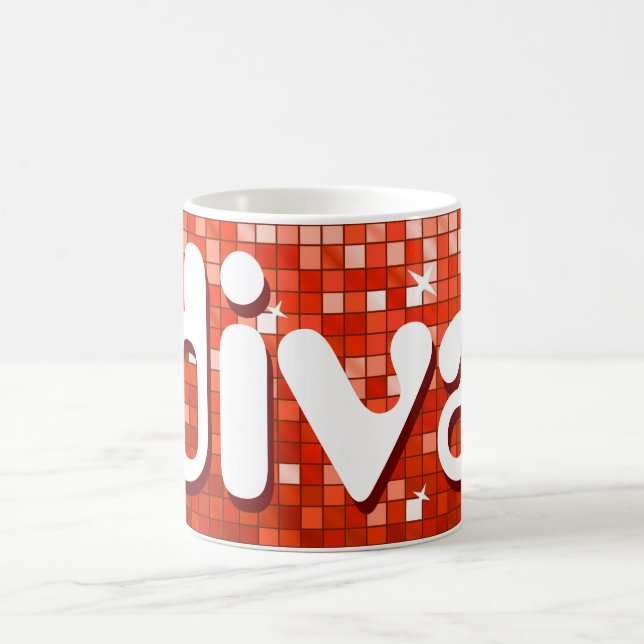 Caneca De Café Azulejos de Disco (Centro)