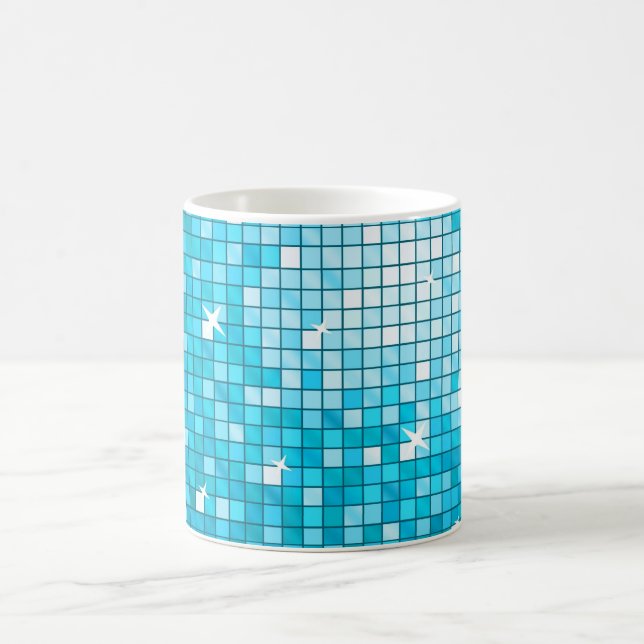 Caneca De Café Azulejos de Disco (Centro)