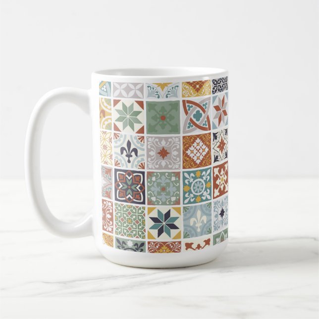 Caneca De Café Azulejos do Mediterrâneo (Esquerda)