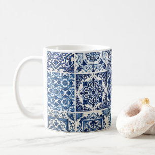 Caneca De Café Azulejos do Mediterrâneo, Portugal, Azulejo, Majol