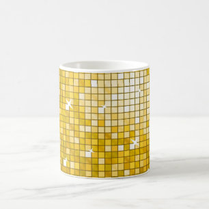 Caneca De Café Azulejos "Dourados"