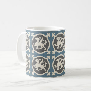Caneca De Café Azulejos Griffin Medieval