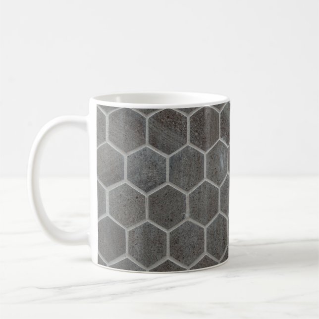 Caneca De Café Azulejos hexágonos (Esquerda)