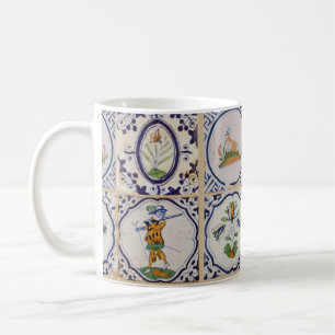 Caneca De Café Azulejos Holandeses Antigos Delft do século XVII a